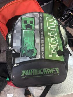 Like New Minecraft Book bag And Lunch Box