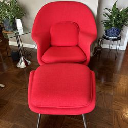 Replica-Womb Chair And Ottoman 