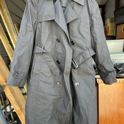 US ARMY MILITARY COAT ALL WEATHER BLACK TRENCH MEN'S 40 R JACKET OVERCOAT 