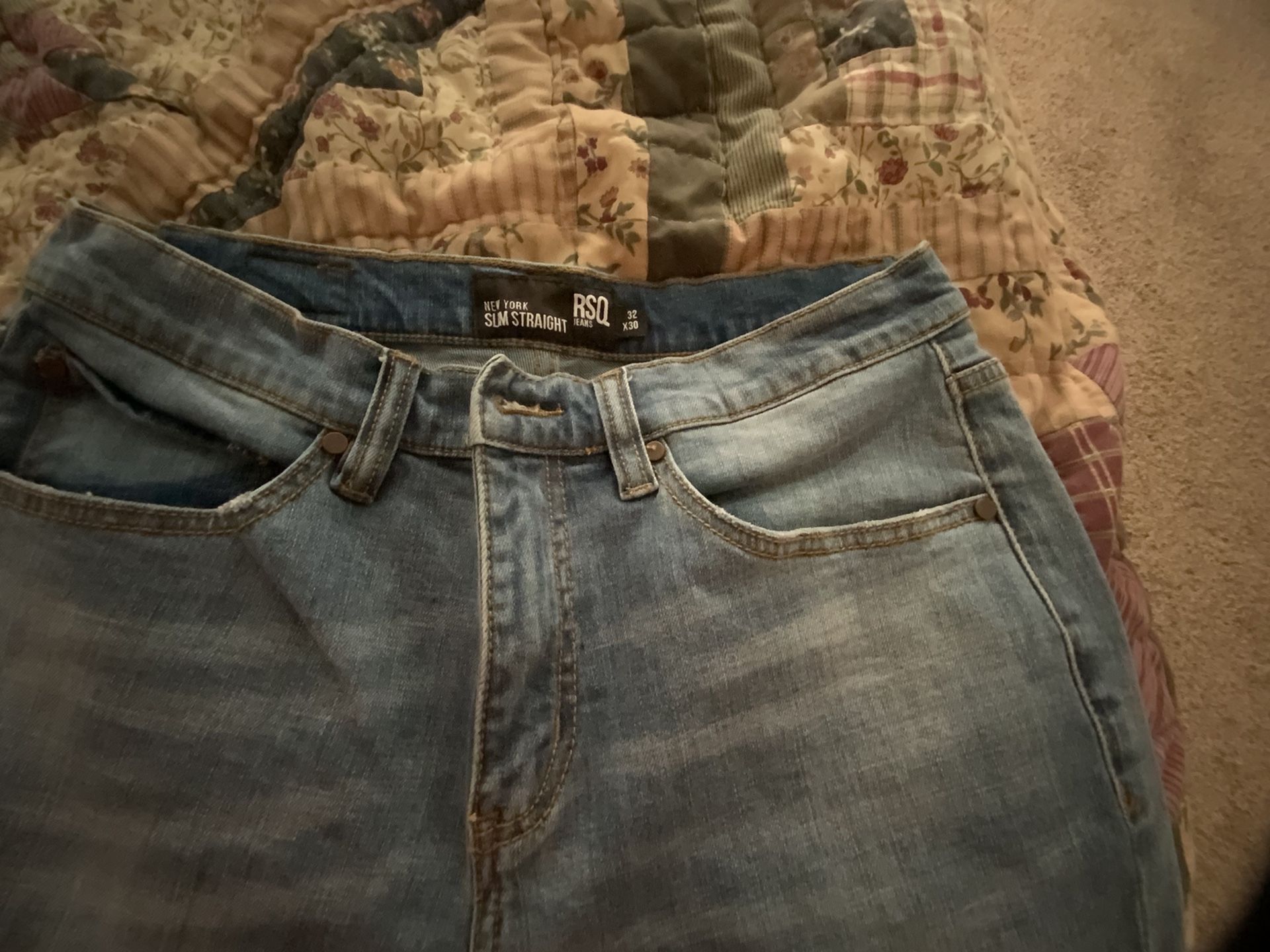 rsq mens jeans new york slim straight 32x30 new never worn but have been washed and dried