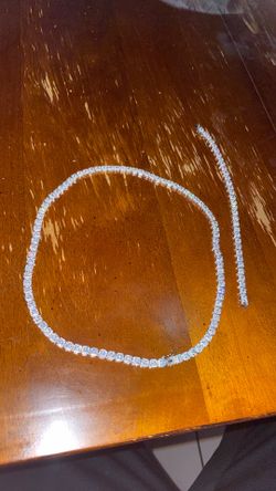 Moissanite Tennis Chain & Bracelet