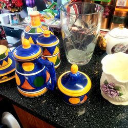 Mexican Pottery, And Misc Items