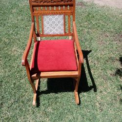 Vintage Little Girls Rocking Chair