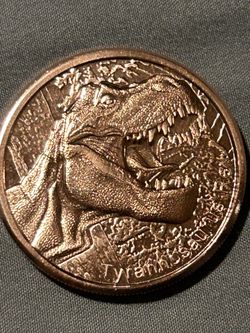 ONE AVDP OUNCE COPPER ROUNDS Christmas