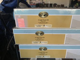 3 light track kit white and black