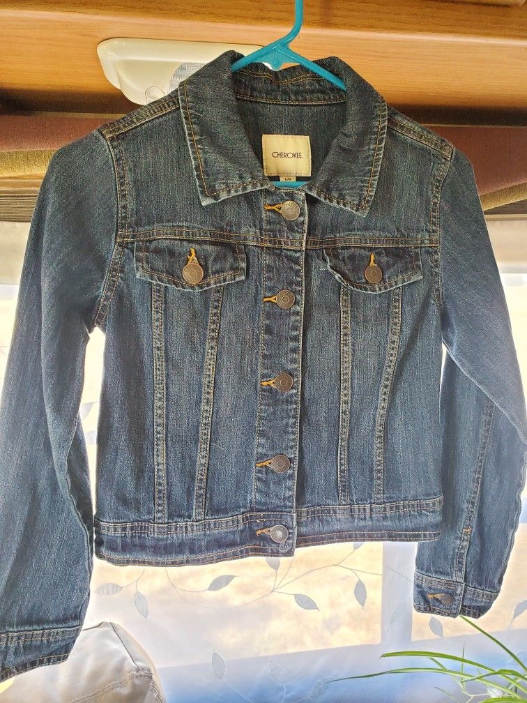 Adorable Girls Denim Jacket Size M
