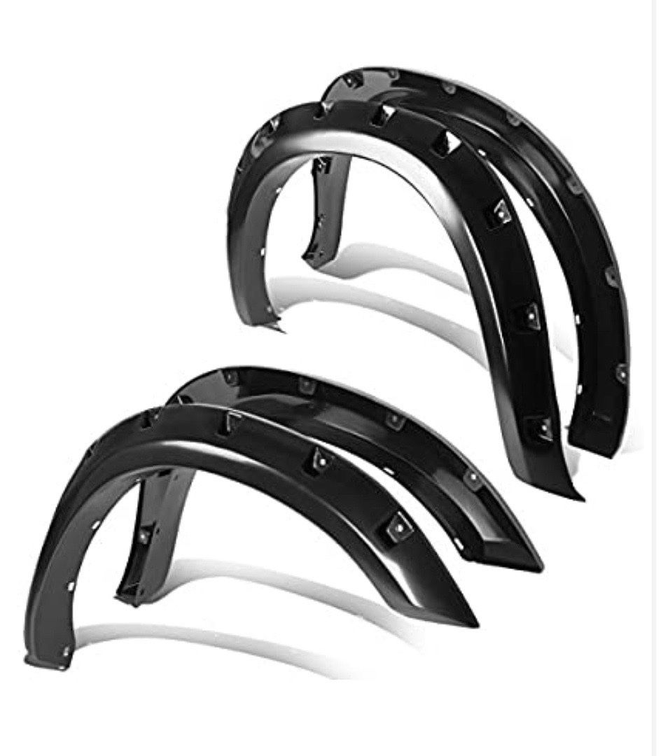 LA Zona Auto Parts 2009 to 2017 Dodge Ram Fender flares with rivets Polvaderas guardabarros con remache