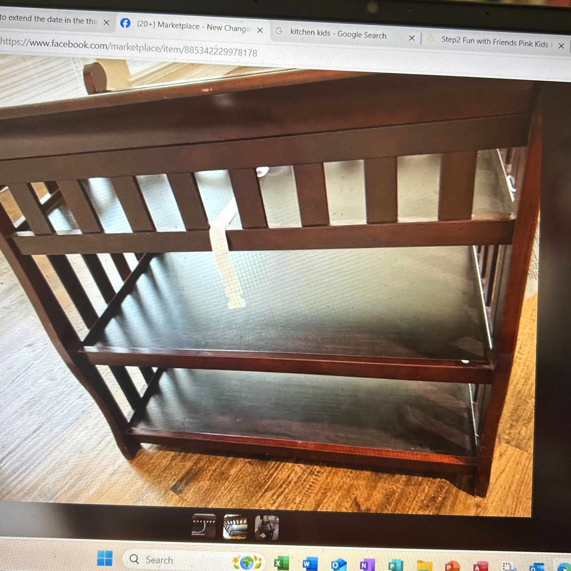 New Changing Table Cherry