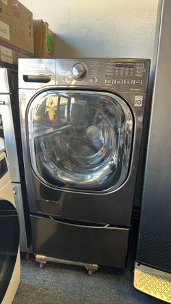 Front load washer and dryer set