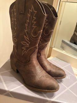 Brown Western Cowboy Boots