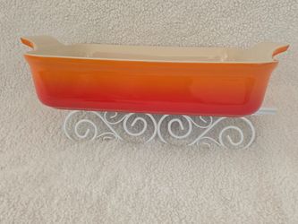 NEW LE CREUSET Flame 13X10X3