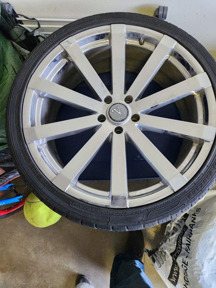 4 Tires On Rim