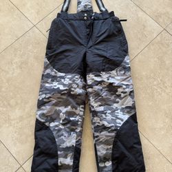 Timber Camoflauge Camo Snow. Ski Pants Boys sz S Black/Grays