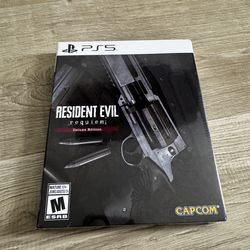 New Ps5 Deluxe Code Resident Evil Requiem