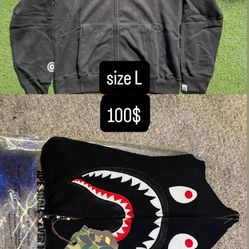 Black Bape hoodie size L