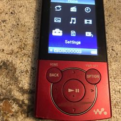 red mp3 player