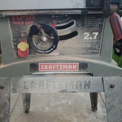 Table Saw 10 " Craftsman 