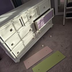 Dresser with Mirror and Nightstand 