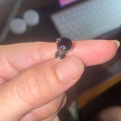 Onyx Silver Earrings 
