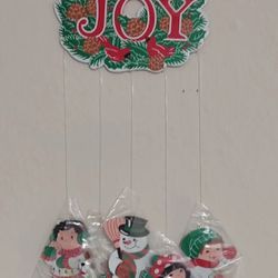 Avon Joy Christmas Wind Chime Mobile 1995 ful Seasons Christmas Metal Mobile