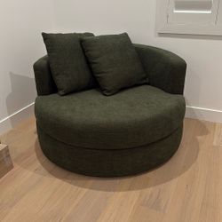 Pottery Barn Large Balboa Swivel Chair 