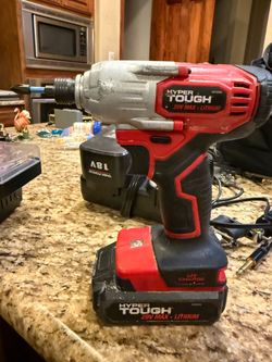 Hyper Tough 20V Max Lithium-Ion Cordless Impact Driver with battery