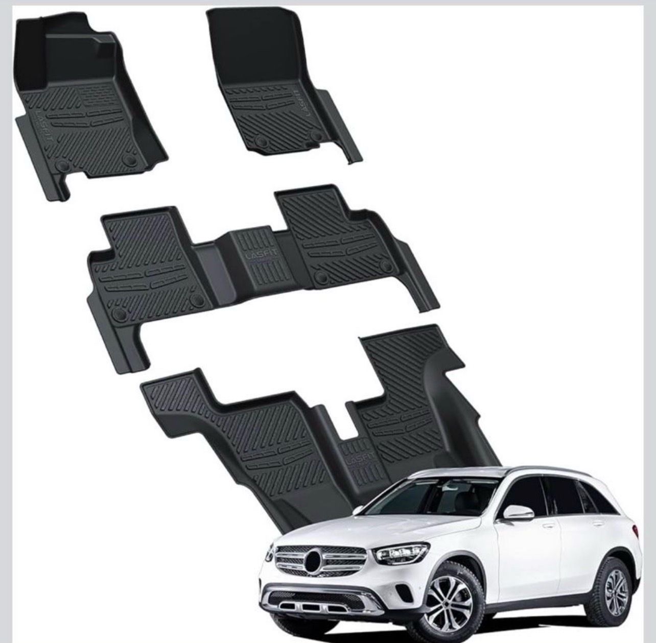 Lasfit Floor Mats Mercedes Benz GLS 450 GLS 550 Fits Years 2013 - 2019