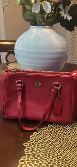 Red Leather Coach bag