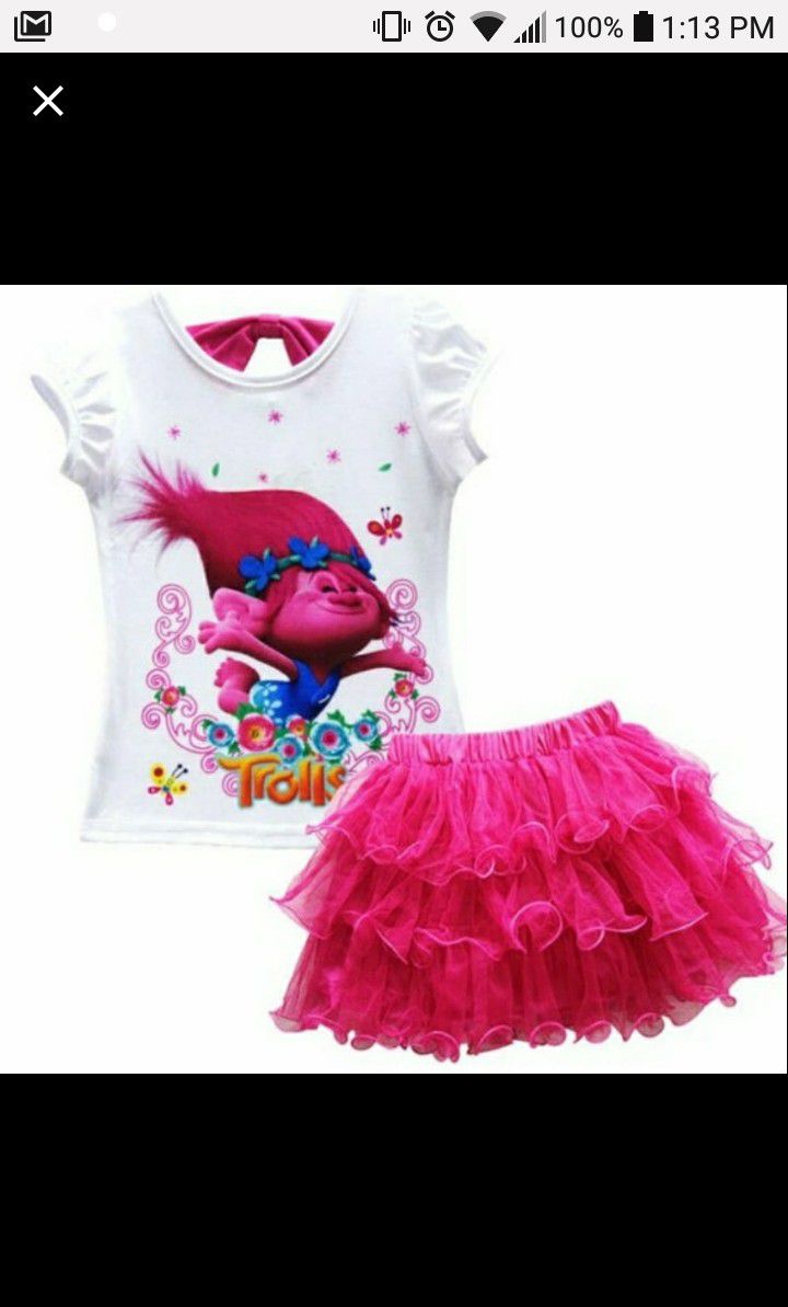 ⭐NEW ⭐2T Trolls Boutique set Pink (2 available)