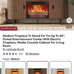 Fireplace entertainment center