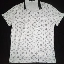 Polo x Louis Vuitton White Collared Shirt