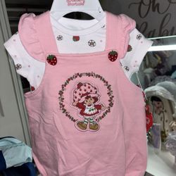 Strawberry Shortcake Pink Overalls