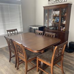 Dining Table, Buffet And China Cabinet
