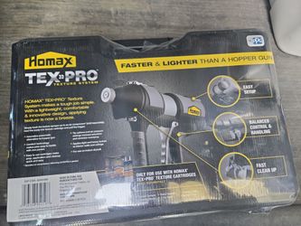 HOMAX TEX 》PRO TEXTURE SYSTEM  TEXTURE WALL & CEILINGS THAN A TRADITIONAL HOPPER GUN