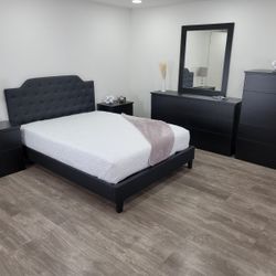 BEDROOM SET W Mattress Set 6pcs JUEGO DE HABITACIÓN CON SU COLCHÓN INCLUIDO TODO NUEVO EN SU CAJA