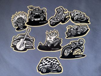 Bomonster Stickers Set Of 9