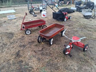 Wagons and tricycle