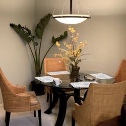 Wicker Chair And Dining Table Set From Thomas Bayer