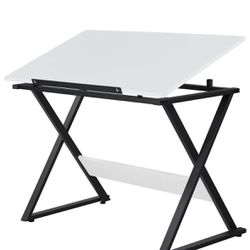 Yaheetech 41.7x23.6'' Drafting Table for Artists Art Desk. A little bit damaged