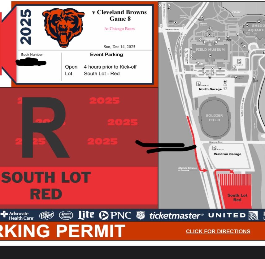 Chicago Bears South Lot Parking