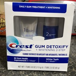 Crest Gum Detoxify +Whitening 2 Step-1 set!($14.99+ Value )