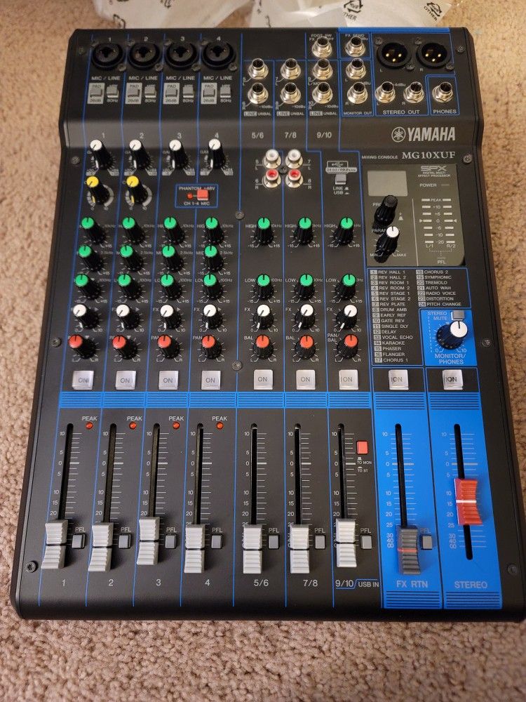 Yamaha MG10XUF 10 CH Mixer for Sale in Vista, CA - OfferUp