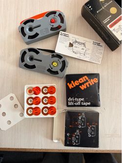 IBM selectric III typewriter ribbon and correcting tape