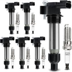 UF569 Ignition Coil &1(contact info removed) Double Iridium Spark Plug For Buick Allure Enclave LaCrosse