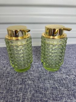Pair Glass Bathroom decor - Model home decor