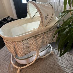 Bassinet And Baby Quilt