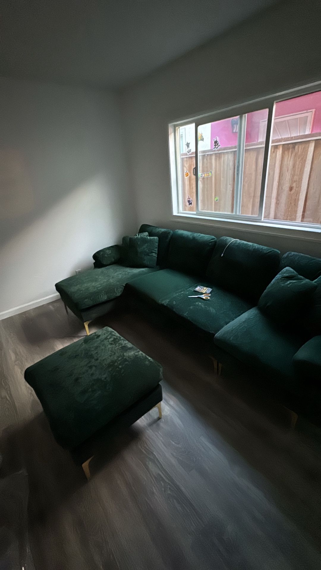 Green & Gold Couch