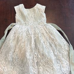 Pastel Green Lace Dress Size 4