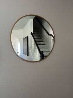 Round Brass Mirror