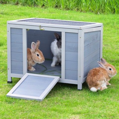 Chicken coop, Rabbit Hutch,Gray 24L, NEW